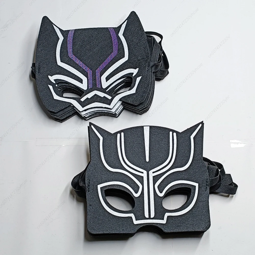 24 Stück Disney Marvel Black Panther Halloween-Masken für Kinder, Superhelden-Cosplay-Kostüm, Maske für Kinder, Weihnachtsfeier-Geschenke