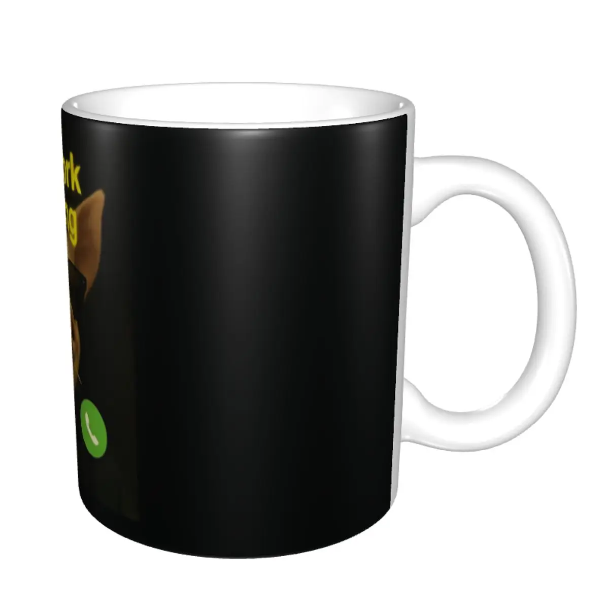 Personalized John Pork Is Calling Coffee Mugs DIY Funny Pig Ceramic Milk Tea Cup