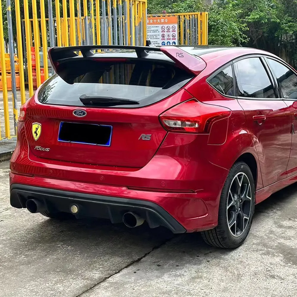 Picture 4: For 2012-2018 Ford Focus RS Mk3 MK.5 Mk III Mk III.5 C346 Hatchback Rear Roof Trunk Lid Spoiler Wings Car Exterior Accessories