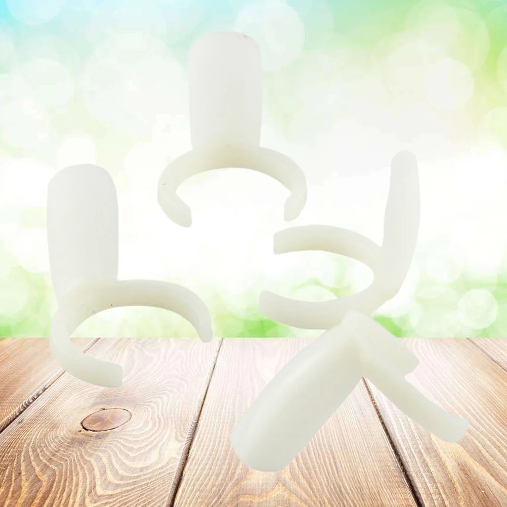 

100Pcs Nail Polish Display Board Plastic Nail Art Practice Ring Salon Use Professional Practice Tool