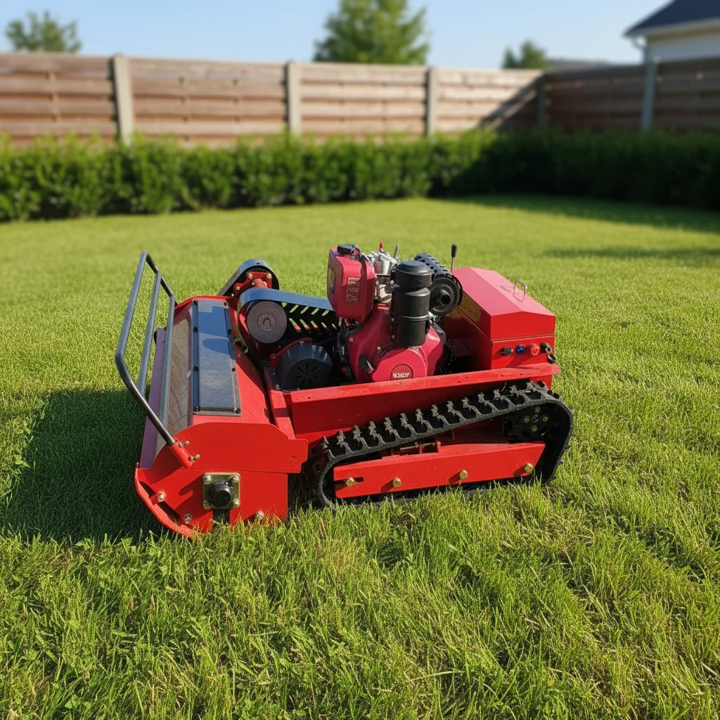 Fully Autonomous Remote Control Lawn Mower Industrial RC Crawler Robot Brush Cutter Grass Mowing Machine