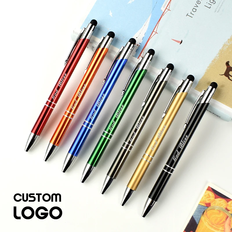 New Personalized Gift Ideas Metal Multticolor Ballpoint Pen Custom Logo Products Business Advertising School Items