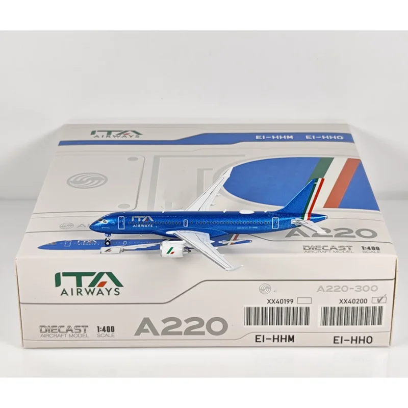 

JC Wings Diecast 1/400 Scale Alititaly A220-300 EI-HHO Alloy Aircraft Model Collection Decorative Ornament