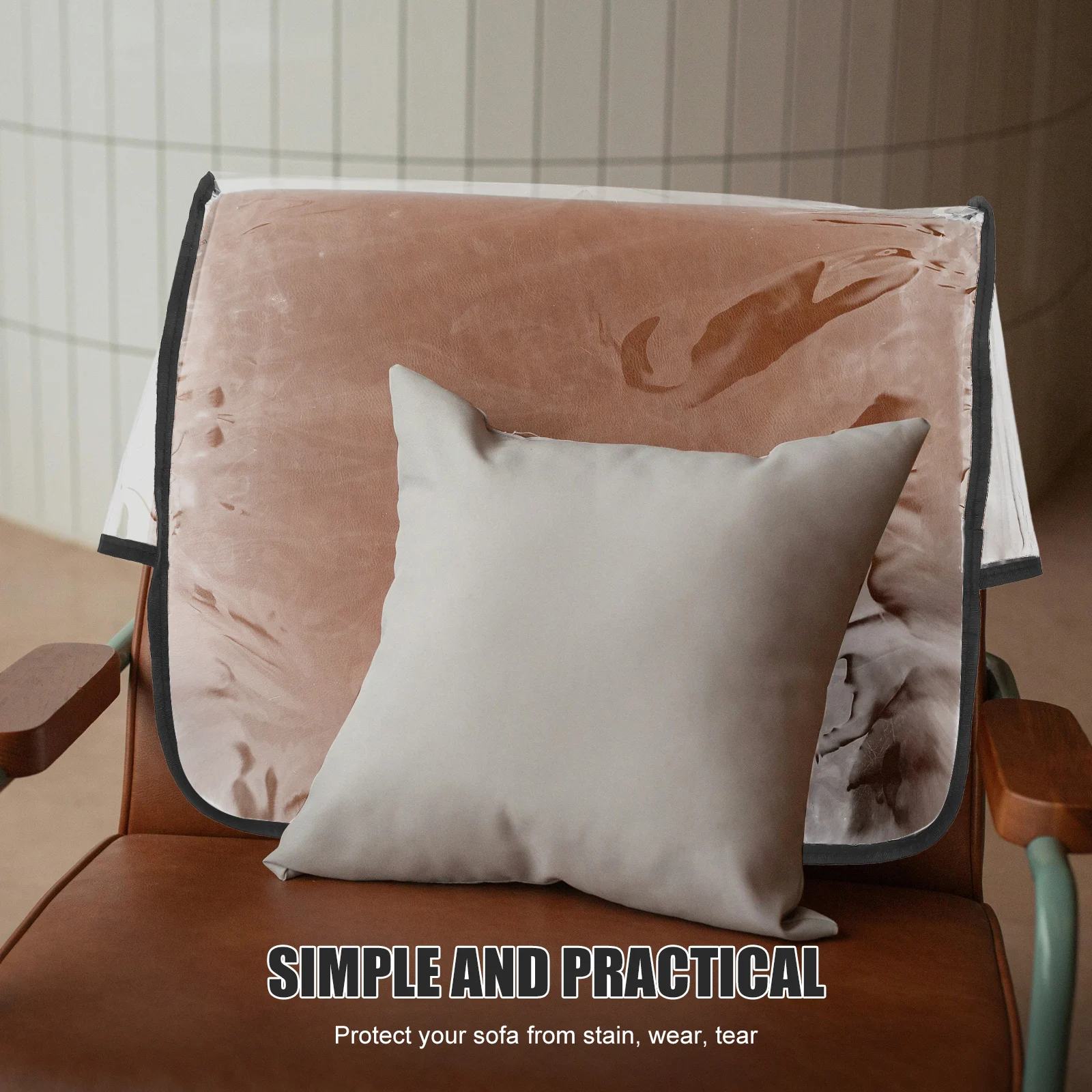 

Plastic Chair Backrest Protection Pad Office Protector Pvc Fabric Cushion Cover Replacement