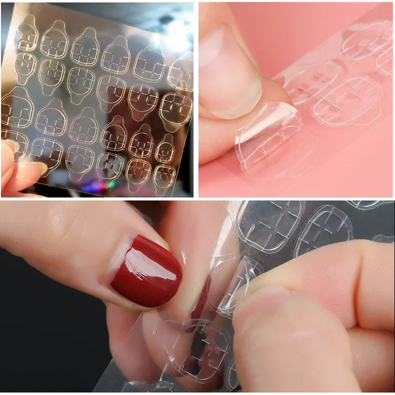 Double Sided False Nail Art Adhesive Glue Sticker Tips Fake Nail Acrylic Manicure Gel Makeup Tool