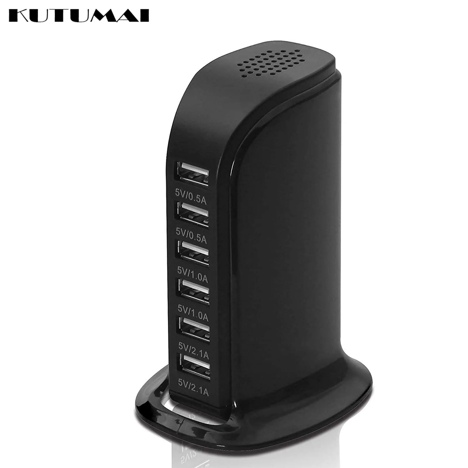 

USB Fast Charger Multi 6-Port Mini Charger Station Compatible Different IOS/Android Devices EU Plug Portable Power Charger