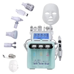 Máquina de microdermoabrasión de diamante, máscara Facial Led, terapia pdt, 8 en 1