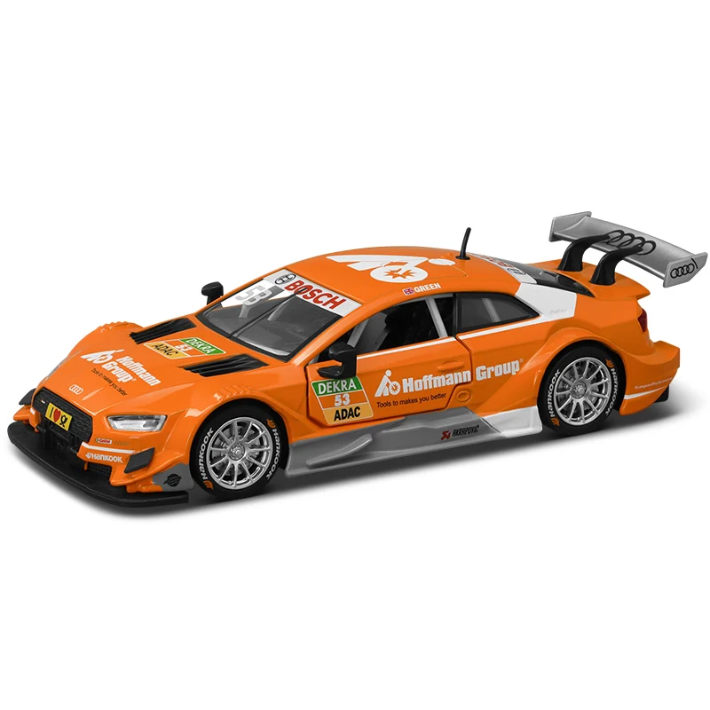 CCA Simulation 1/32 Audi RS5 DTM Rallye Auto Legierung Modell Zurückziehen Sound und Licht Diecast Spielzeug Auto Junge Geschenk Sammlung Miniatur