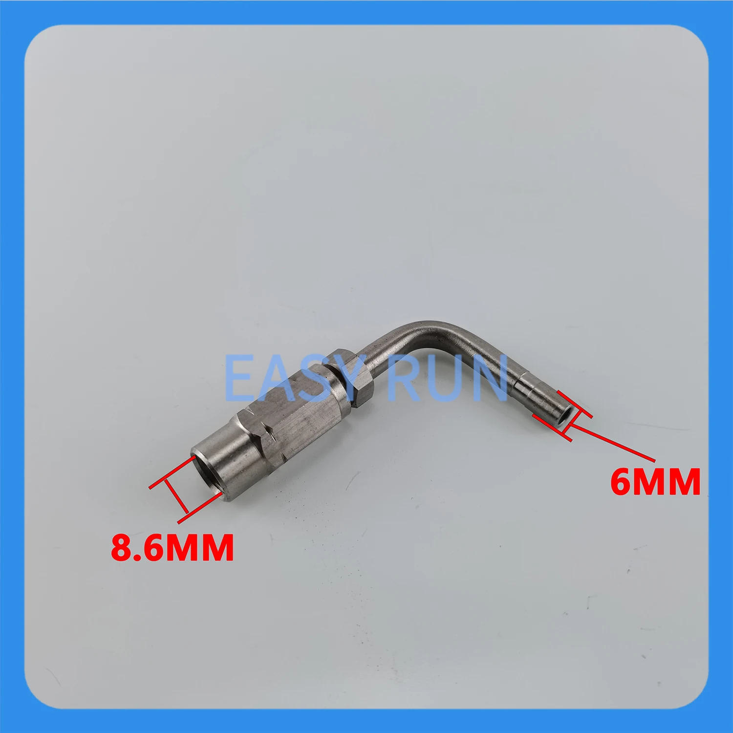 Stainless Steel Material Hydraulic Hose And Fittings 8.6*4.2 6MM With Slot Right Angle 90 Degree Fittings