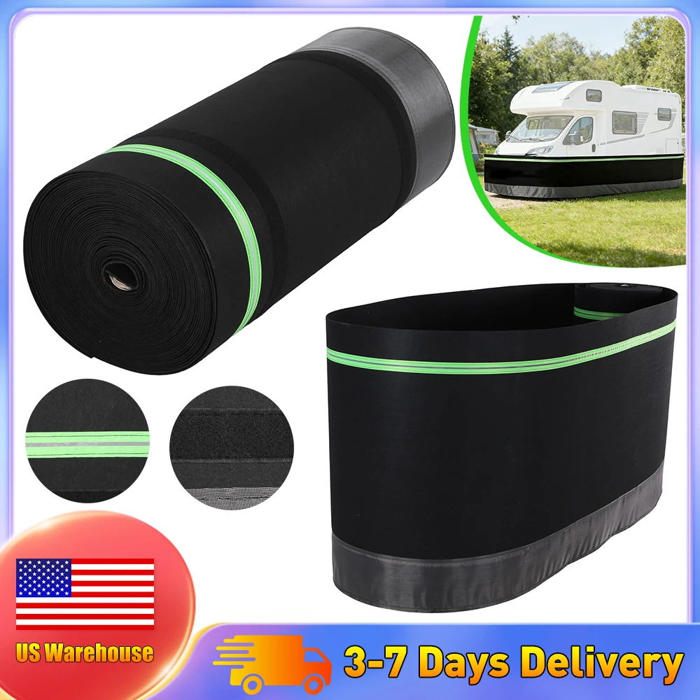 

Windproof Trailer Skirts Easy Installation Thick Mobile House Skirting 39.37ft Heightx85.3ft Length for Gardens Outdoor Use