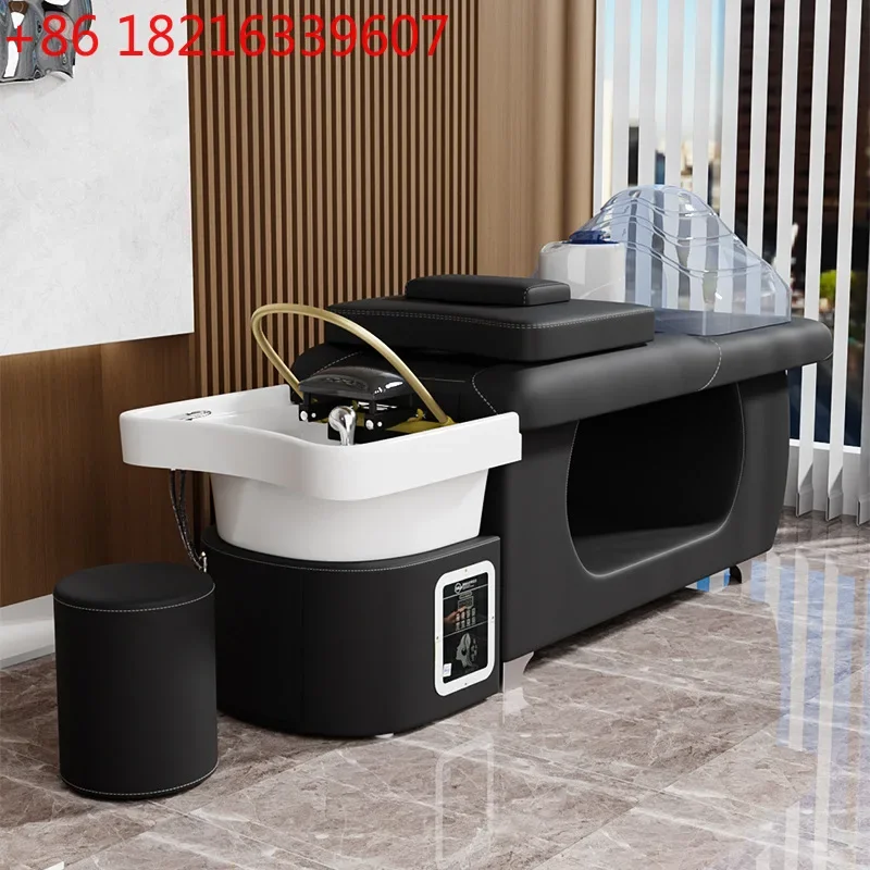 Thai head therapy special full reclining massage hair flushing water bed ceramic bed