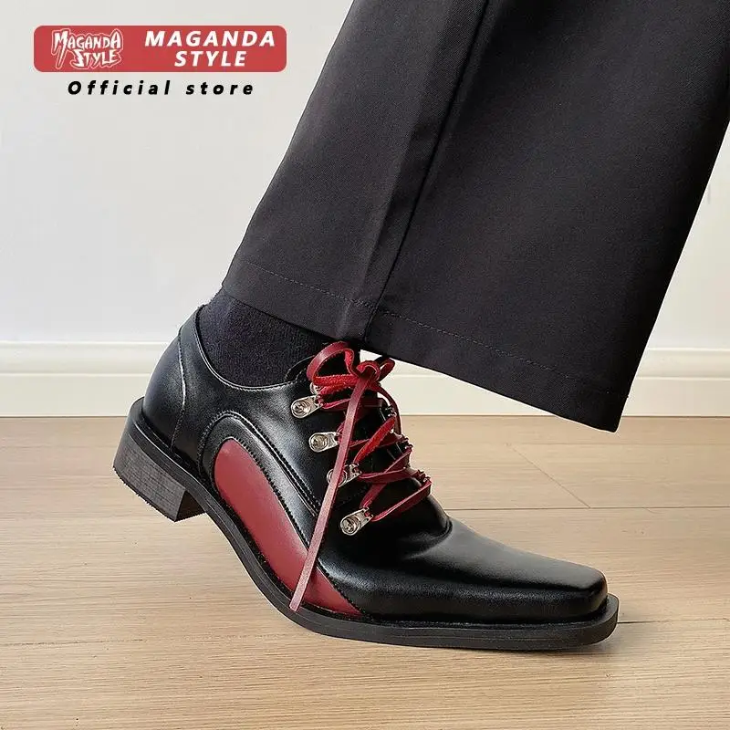 

Original detachable upper design for derby shoes dark style retro men's and women's niche square headed wizard boots
