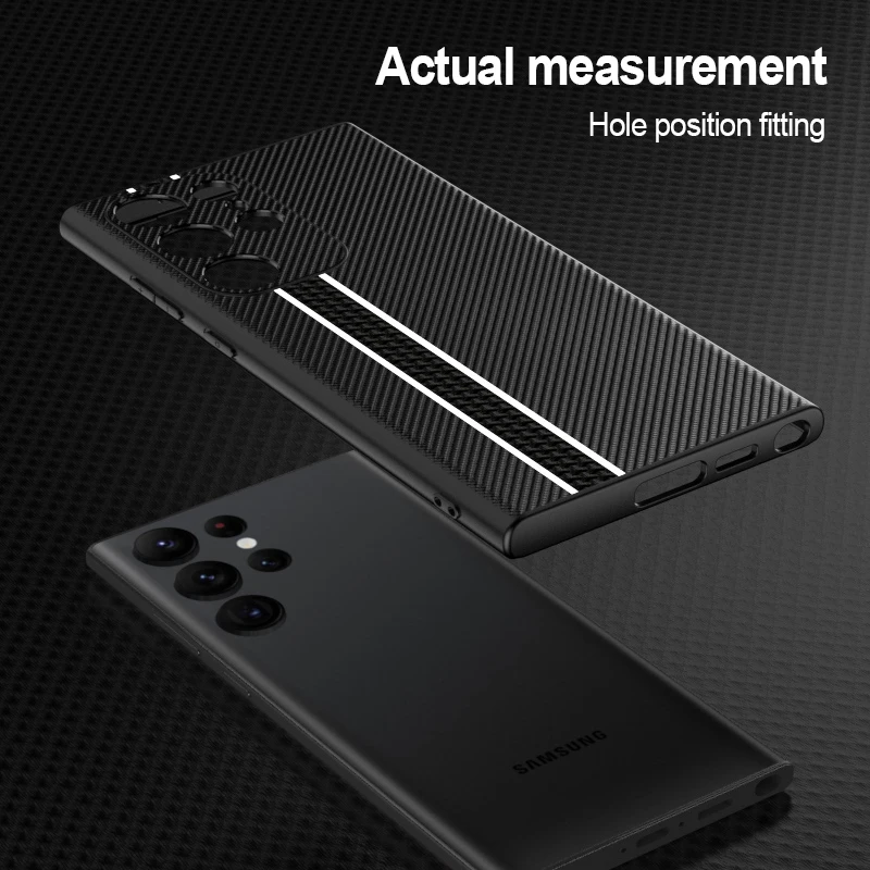 Carbon Fiber Pattern Case For Samsung Galaxy S23 Ultra Plus S22 S24 Ultra 5G Cover For Samsung S23 S22 Plus S 23 24 Ultra Cases