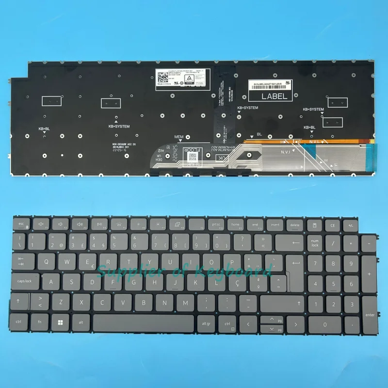 NEW US/RU/Latin Spanish/French/PO Keyboard For DELL Inspiron 15 3510 3511 3515 3520 3521 3525 3530 3535 5510 5515 5518 7510 7610