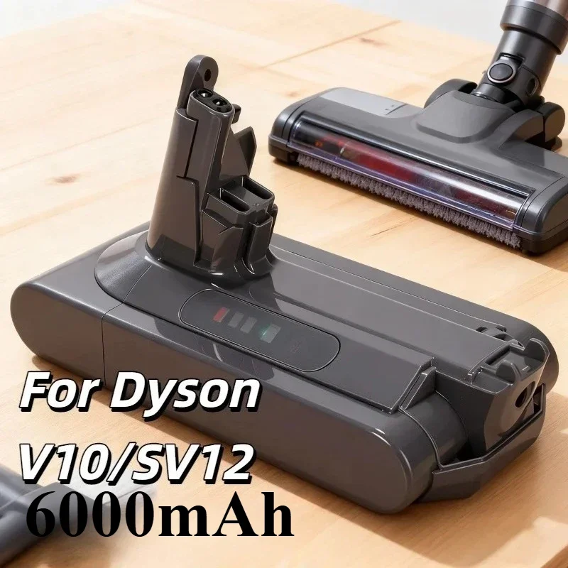 V10 Replacement Battery, for Dyson V10 Cleaner – 25.2V 6000mAh Capacity, Compatible with RH-10 SV12 (7-CELL 206340) Battery Pack