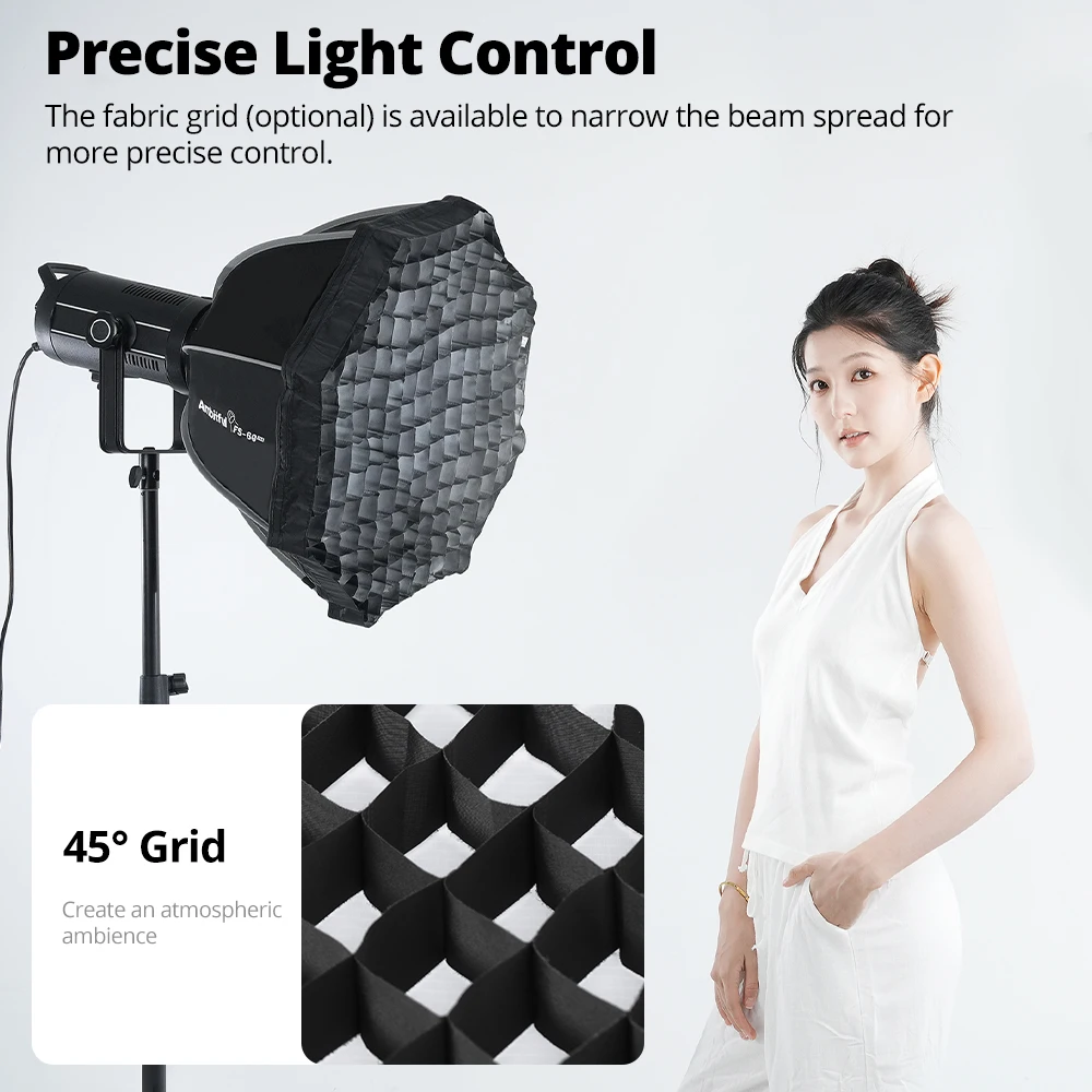 AMBITFUL FS PRO Serie FS40/60/80PRO Quick-Setup Octagon Softbox Bowens Mount voor Godox Aputure Sokani Studio LED Video Light