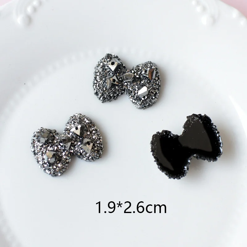 10 шт., блестящая черная бабоч – обзор и цена Resin Art Earrings Material