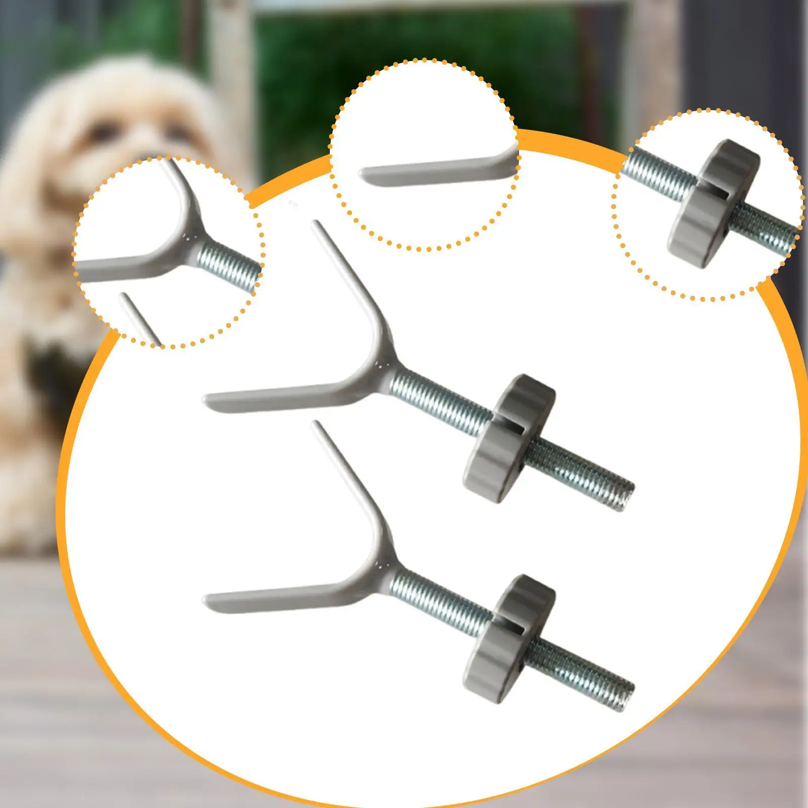 Y Spindle Rods Banister Adapter Replacement for Baby Gate Steel Sturdy Stair Rail Mounting Parts Wear Resistant Safety