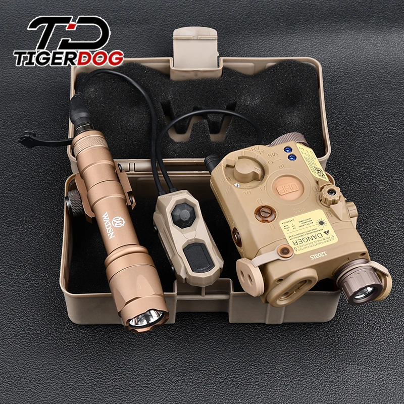 

Tactic PEQ Red/Green/Blue PEQ-15 Pointer Red Dot Laser M300 M600 Scout Flashlight With Axon Switch Hunting Aiming Laser Set