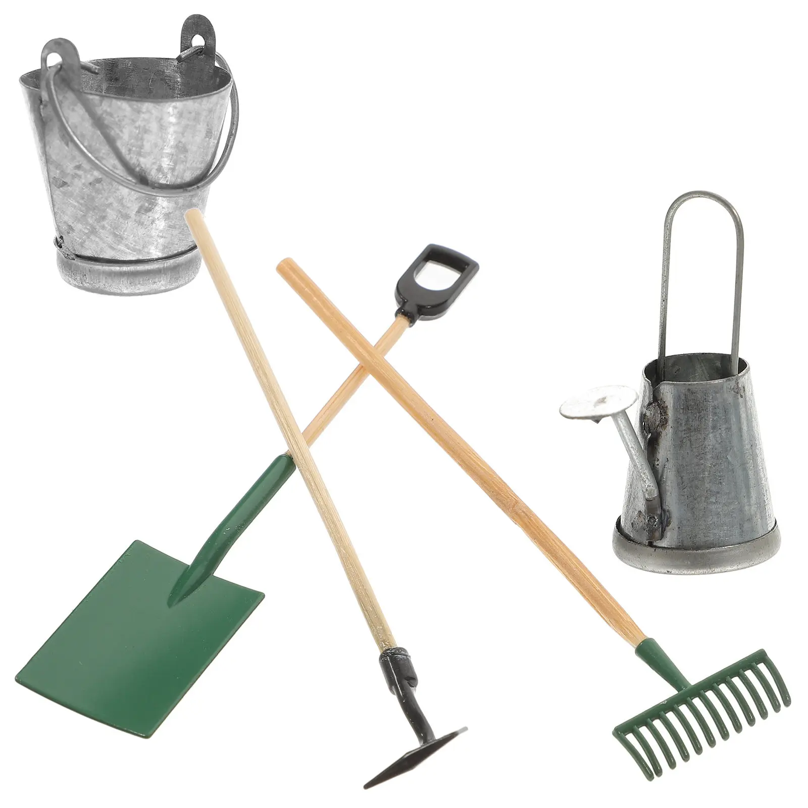 

1Set Mini Garden Tools Set Simulated Miniature House Accessories Compact Lightweight Gardening Decoration Micro Landscape