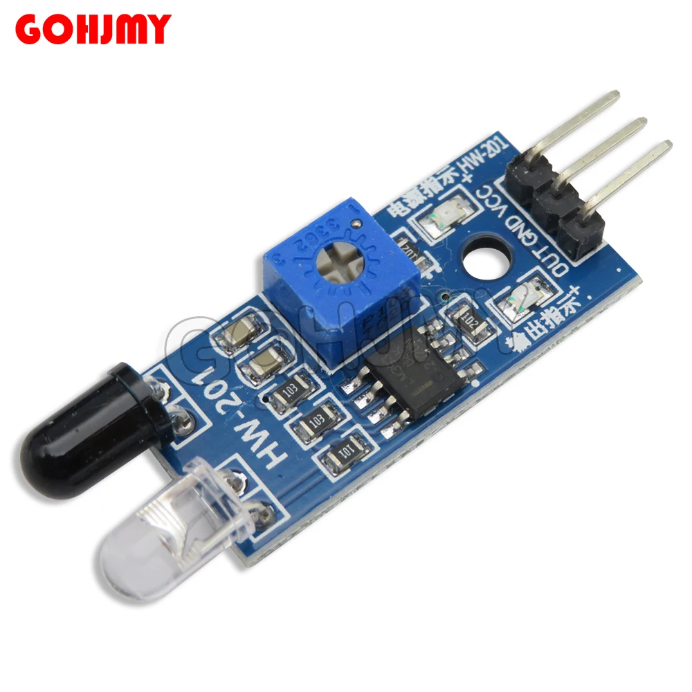 1PCS NEW IR Infrared Obstacle Avoidance Sensor Module for Arduino Smart Car Robot 3-Wire Reflective Photoelectric