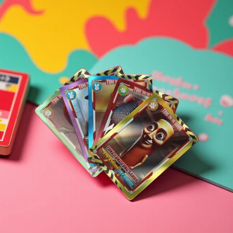 이탈리아 Brainrot 트레이딩 카드 Tung Tung Tung Sahur Tralalero Tralala 컬렉션 카드 게임 Collectible Cards 장난감 크리스마스 선물