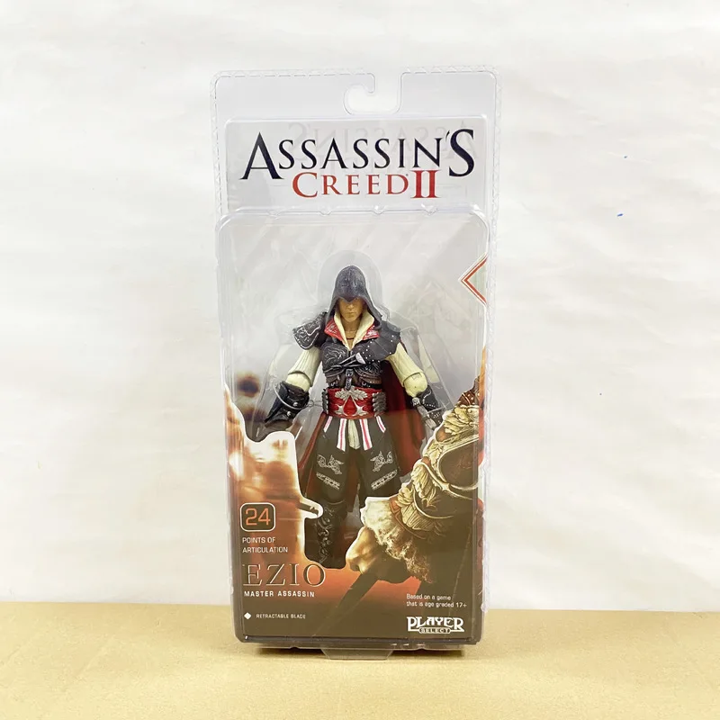 Game Assassin's Creed Figuras NECA EZIO Action Figure Toys 6-Inch Manga Figurine Collection Model Peripheral Gift for Children