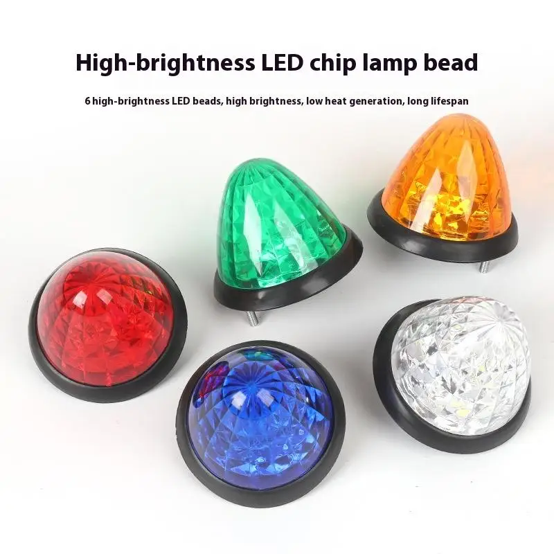 1 قطعة 24 فولت سيارة Led الجانب ماركر ضوء الضوء الخلفي كبير البطيخ التخليص مصباح تحذير مؤشر ضوء لشاحنة مقطورة قافلة حافلة