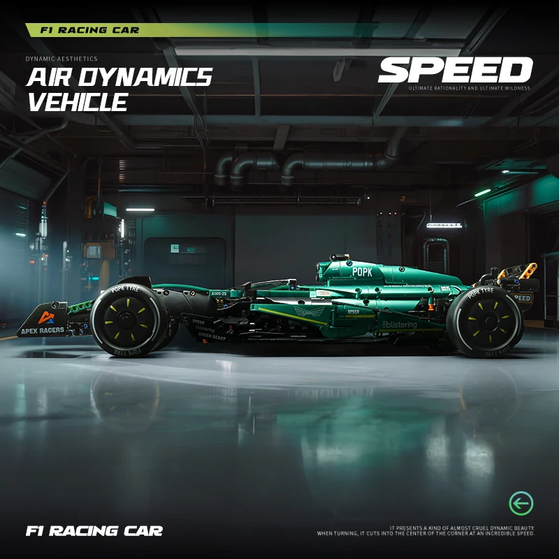 Classic Performance 1912Pcs Super Sports Car Building Blocks MOC DIY Assembly Set Kid Toy Collectible Party Decor Vehicle Bricks