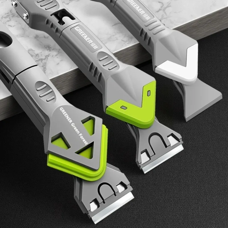 

Labor-saving Caulk Remover Scraper 3in1 Glass Glue Remover Edge Trimming Tool Sealant Removal Adhesive Cleaning Remover Scraper