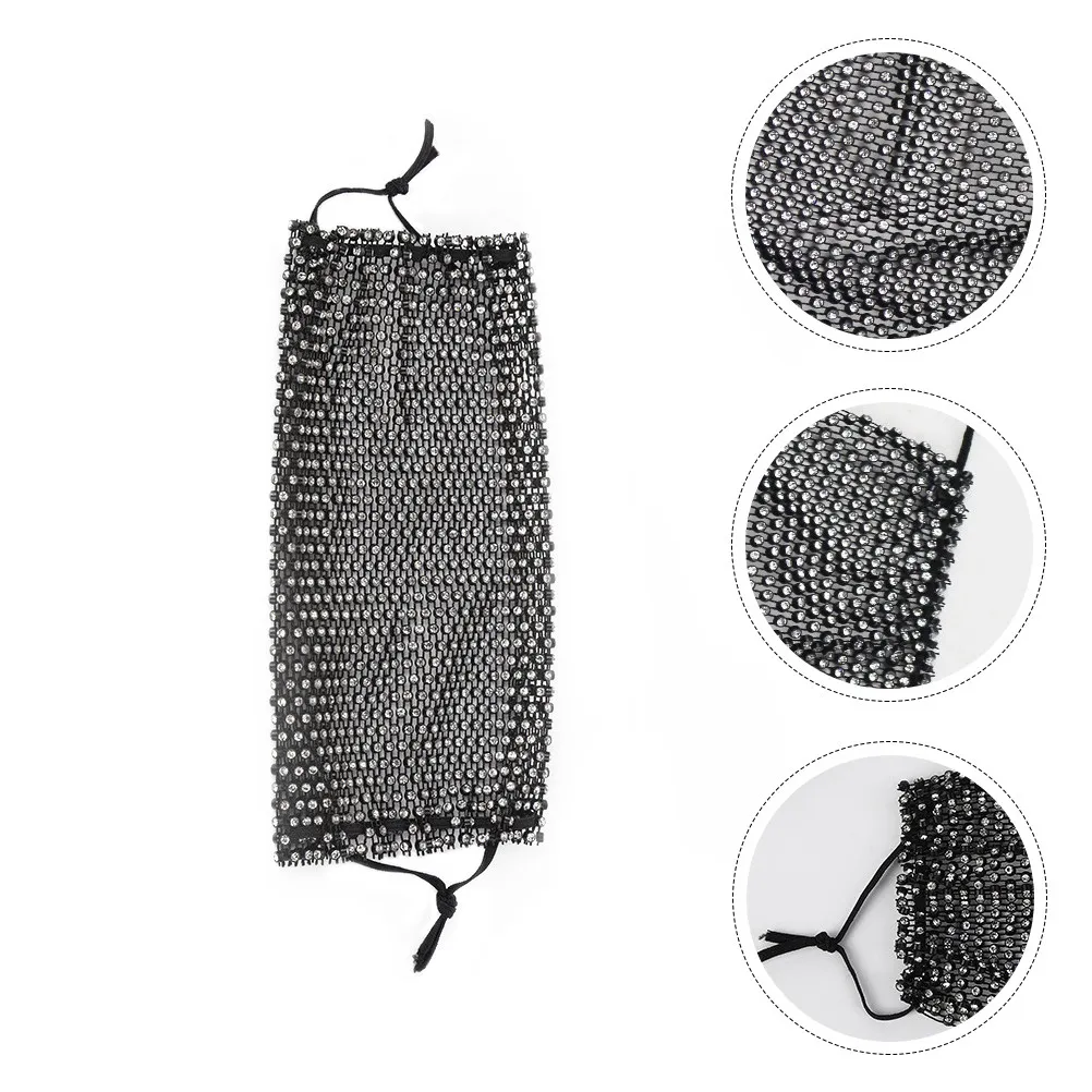 1Pcs Water Crystal Mask Women Stylish Lightweight Breathable Anti-Dust Face Cover Fashion Decorative Mask for All Seasons