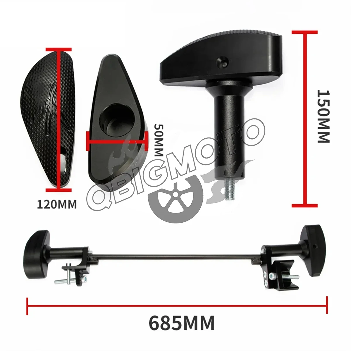 Motorcycle Engine Guard Rail Bumpers Frame Slider Crash Falling Protector Set For Suzuki GSXR1300 GSXR 1300 Hayabusa 2008-2020