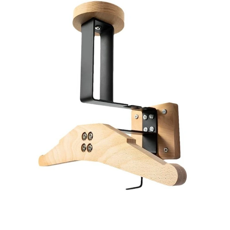 

Wooden tactical equipment finishing frame, solid wood wall-mounted motorcycle helmet storage rack