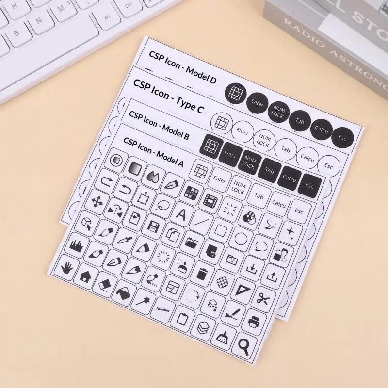 CSP Paint Shortcut Icon Keyboard Sticker Clip Studio Paint Tablet Keyboard Sticker Paint Shortcut Icon Keyboard Sticker view 4