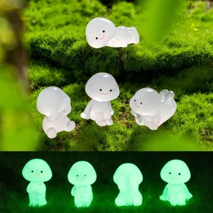 12-30 Buah Dekorasi Taman Peri Peri Kayu Bercahaya Patung Mini 6 Jenis Aksesori Lanskap Mikro Orang Kecil Dekorasi Rumah 8 peri miniatur penjualan terbaik - №