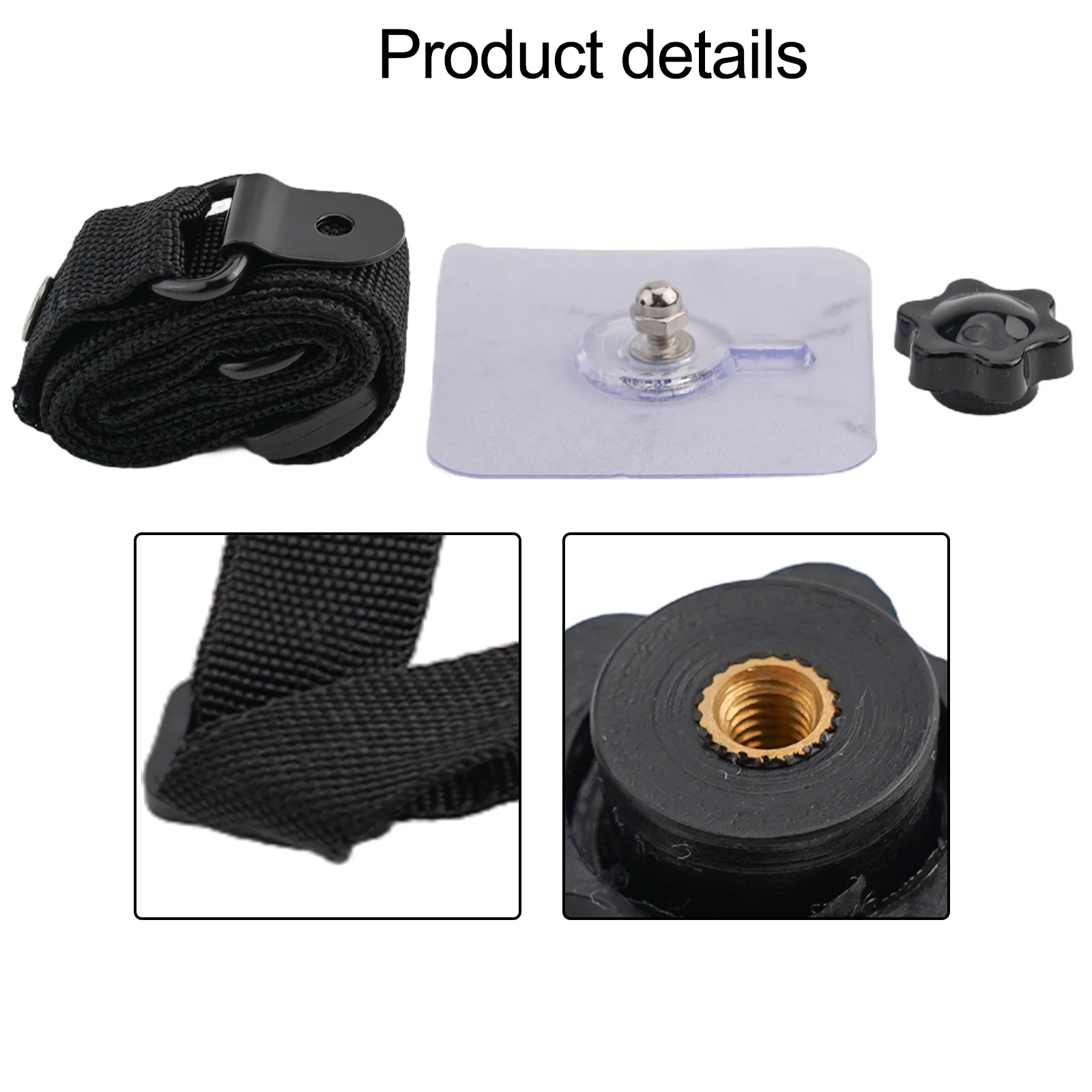 Safety Protection Furniture Straps Fixed Band Nylon Replacement With Adhesion Screws Black Accessories Adjustable