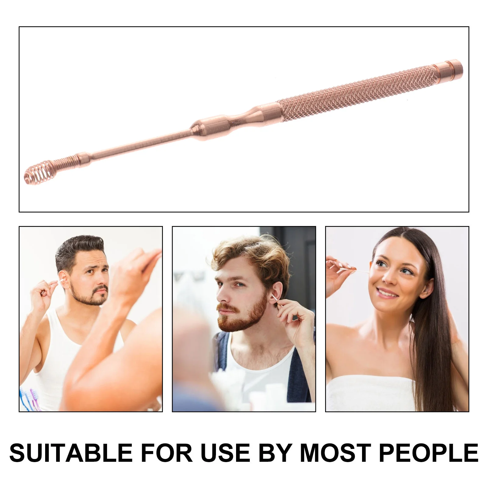 

1Pcs Spring Ear Pick Stainless Steel Ear Spoon Non-Rust Skid Resistant Earwax Cleaning Tool Portable Lightweight Household Use