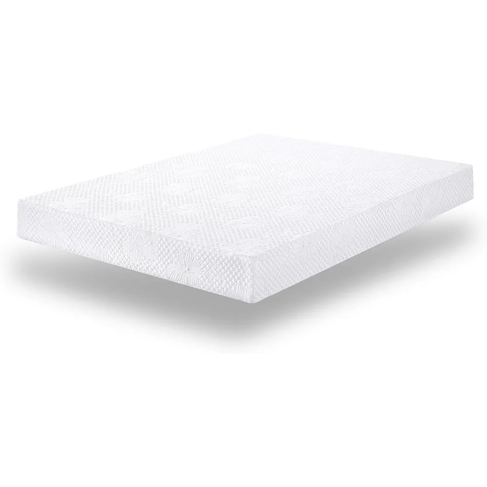 Twin Mattress, 6 Inch Gel Memory Foam Mattress, Gel Infused for Comfort and Pressure Relief,Twin Size Freight free