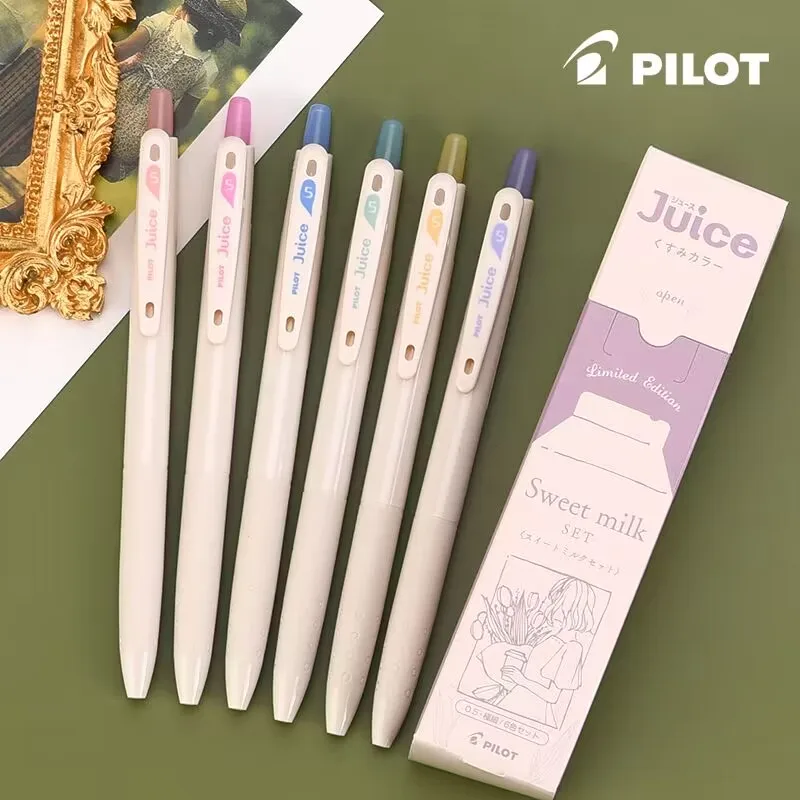 pilot juice juice retractable gel pen 10th anniversary edition retro cor leite journaling doodling pintura desenho 05 mm 01