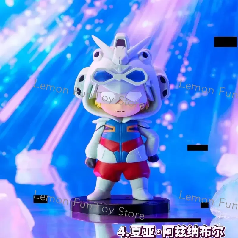 Genuine Bandai BN Figure Q Pajamars Series Mobile Suit Gundam GQuuuuuux Ver Collectible Figure Blind Box Desktop Ornament Gift