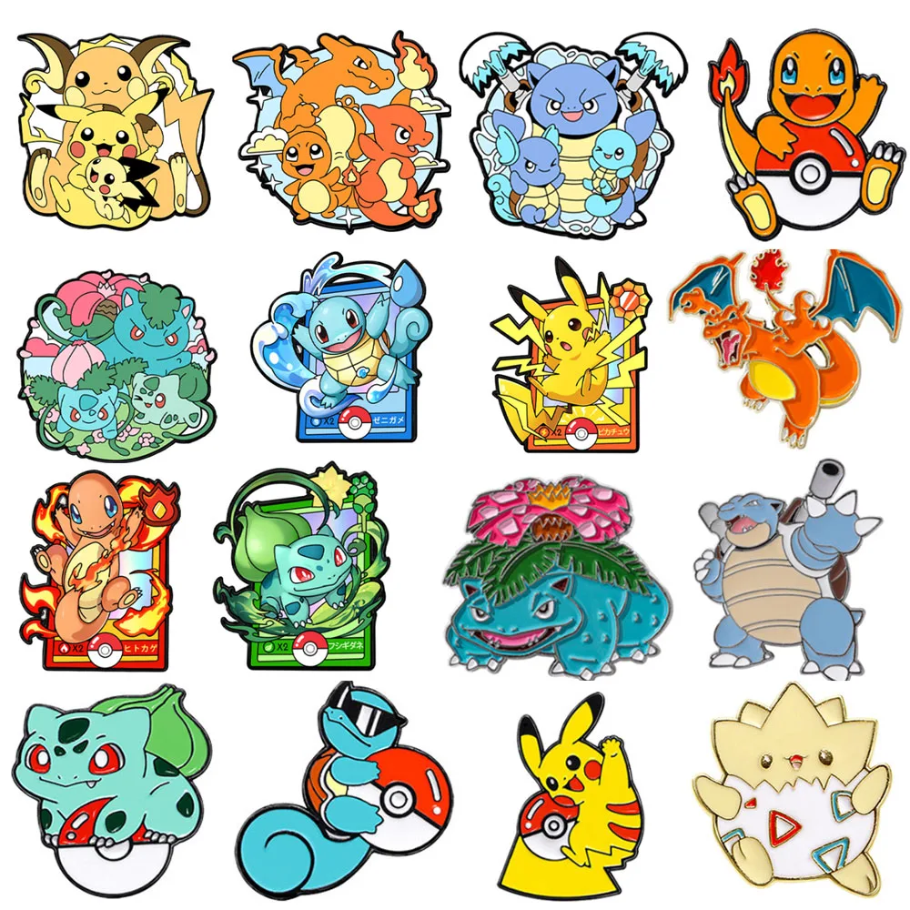 

New metal Brooch Badge Anime Cartoon Pins DIY Decoration Backpack Clothes Lapel Accessories Jewelry for Friend Gifts