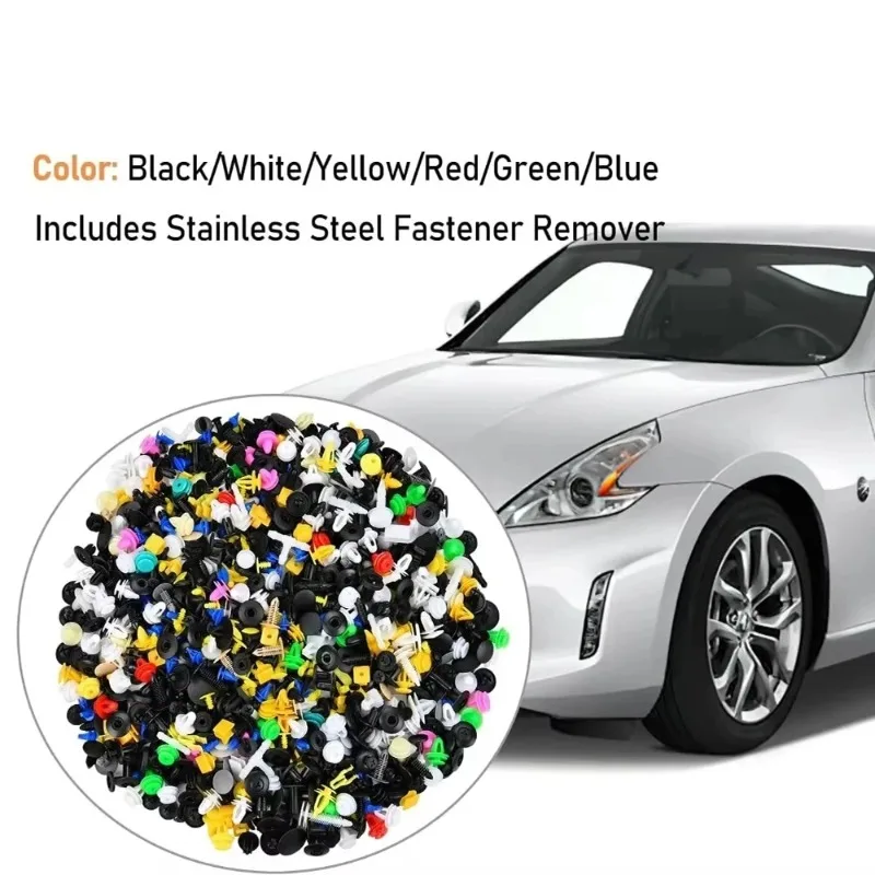 Mixed Automotive Retainer Clip Set 1000Pcs Universal Fixed Buckle For Car Bumper Fender Door Panel Repair Parts