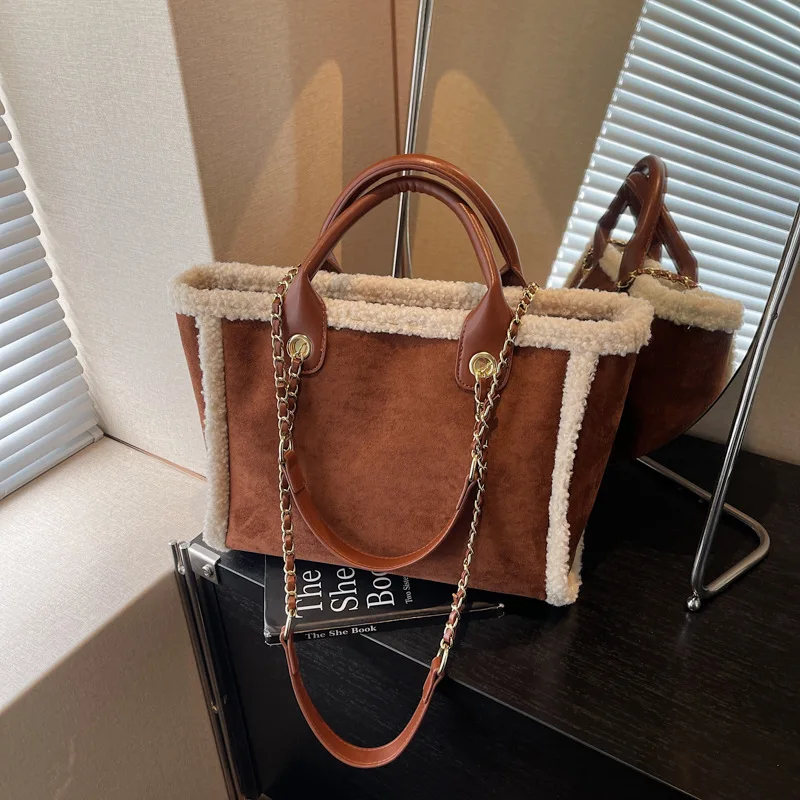 

2025 New Luxury Chain Strap Tote Bag for Women, Elegant Shoulder Crossbody Purse, Top Handle Satchel Bag, Chic & Stylish​