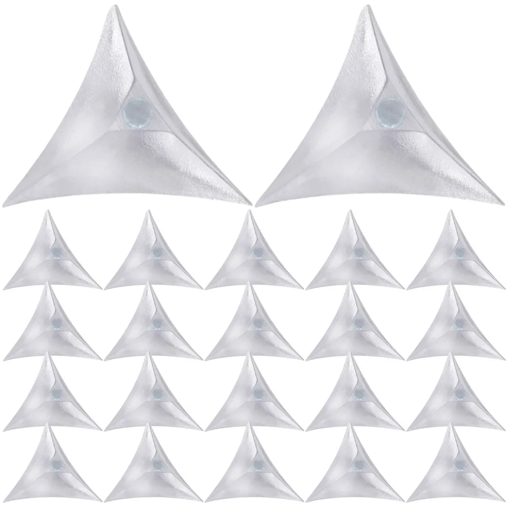 

250pcs Dustproof Corner Guard Triangle For Drawer Cabinet Inner Corner Protector Pvc Edge Clear Furniture Dust Guard
