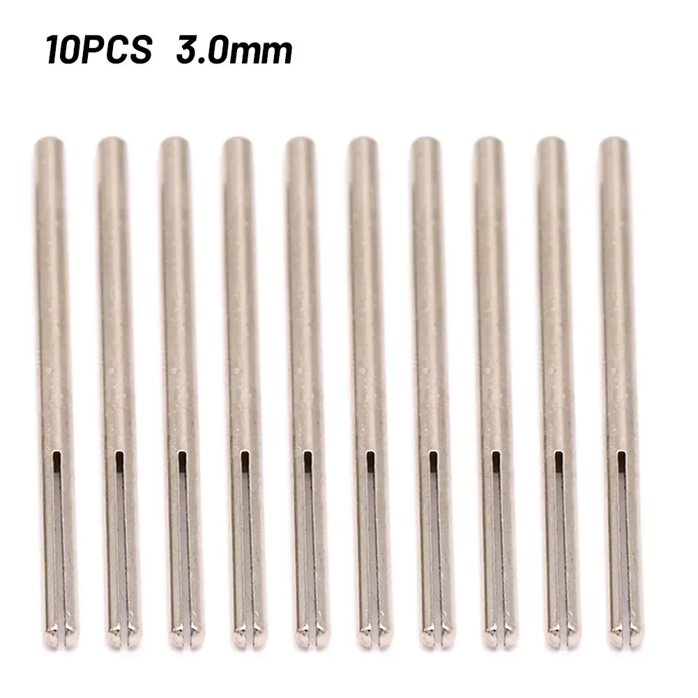 10PCS 2.35/3mm Shank Sandpaper Clamp Split Mandrels Abrasive Holder Clip Rod Carved Point For Rotary Grinder Accessories