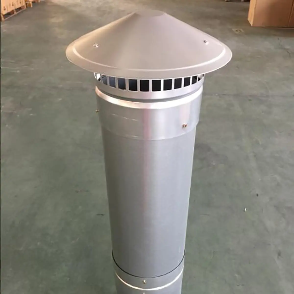 Круглый колпак для дымохода из нержавеющей стали – крышка дымоходной трубы от 60 до 200 мм и защитный колпак от дождя и снега для печных и каминных труб