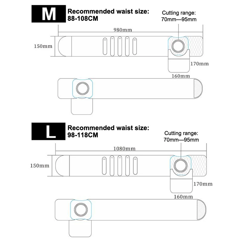 통기성 있는 장루개복대 의료용 허리 지지대 복부 스토마 휴대용 복부 탈장 예방