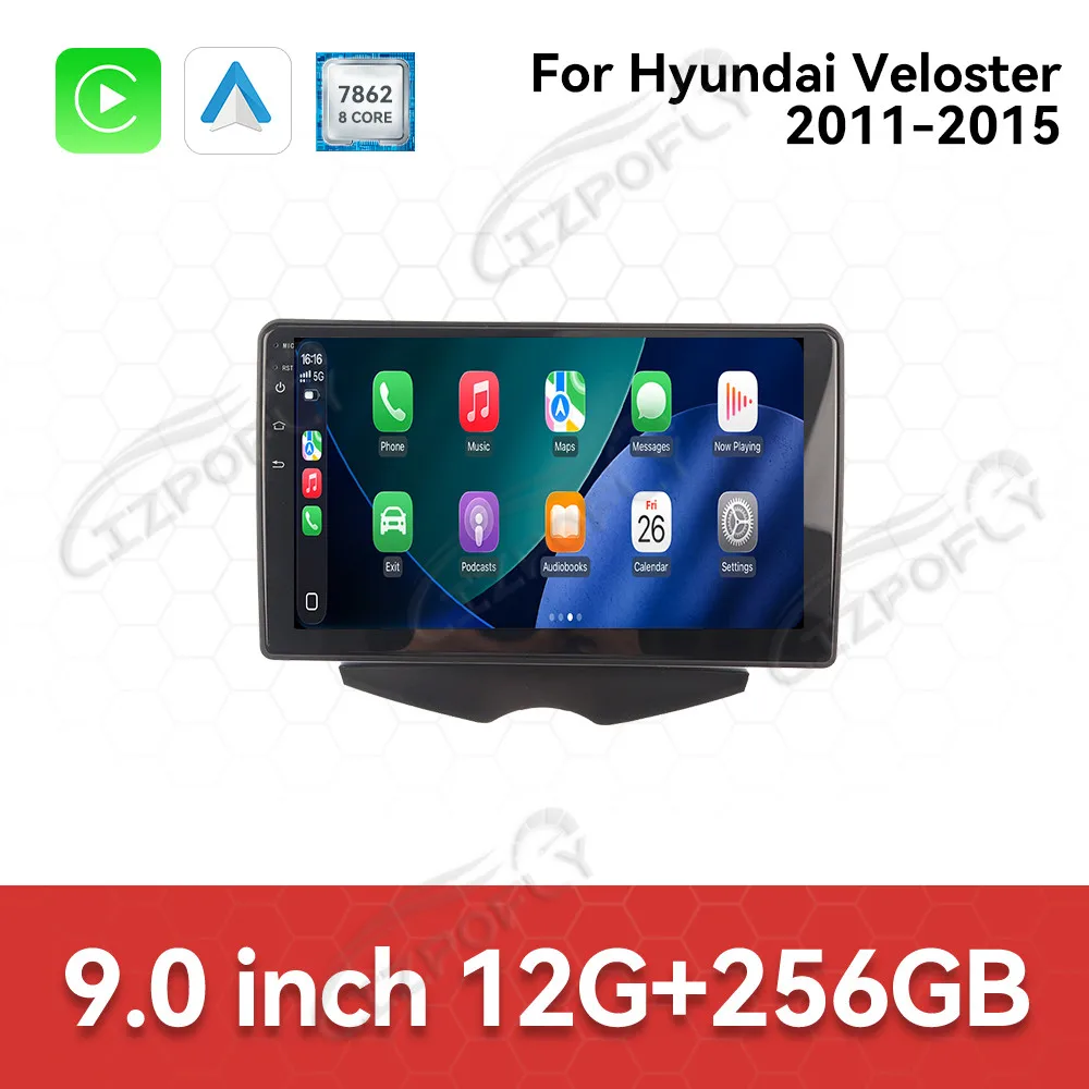 For Hyundai Veloster 2011-2016 Android Car Radio 2Din Stereo Receiver Autoradio Multimedia DVD Player GPS Navi Head Unit Screen