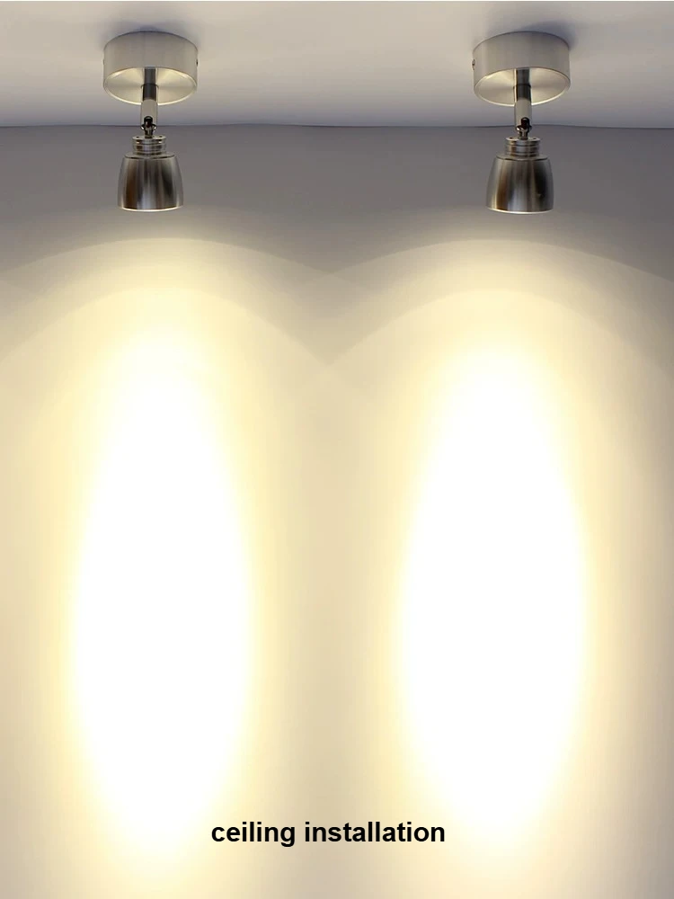 LED Spotlight Surface Mounted small Wall Light With Switch Adjustable Ceiling Spot light For Home Bedside Bedroom wall sconce