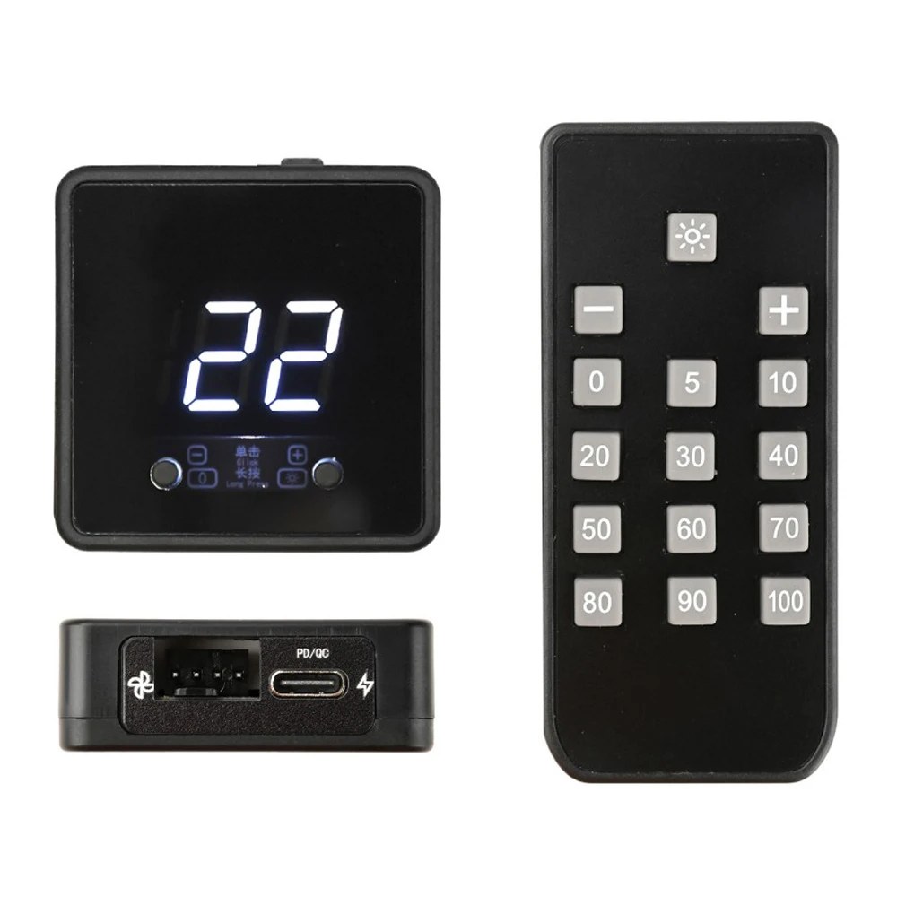 DC5/12/24 فولت 4Pin مروحة PWM سرعة تحكم شاشة ديجيتال منظم سرعة مع جهاز التحكم عن بعد سرعة Gonvernor لتقوم بها بنفسك PC التبريد #3